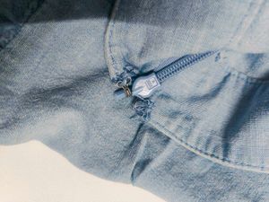 Vintage Y2K Light Blue Denim Strapless Dress
