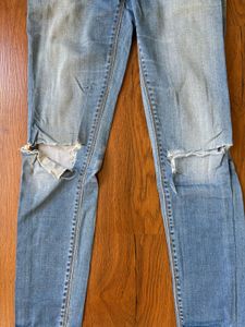 Stylish Ripped Blue Jeans
