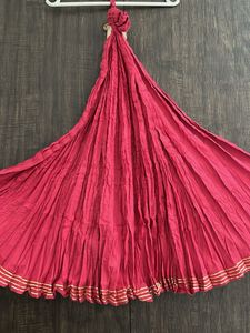 Vibrant Pink lehenga with Gold Accents