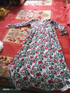 Floral Print Cotton Kurta