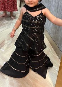 Designer Black Sequined Lehenga Choli