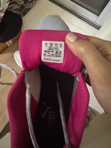Puma Grey &amp; Pink Sneakers