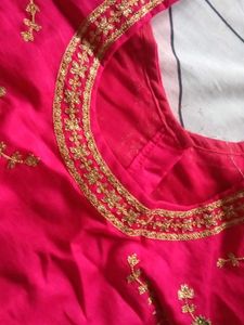 Embroidered Pink Blouse