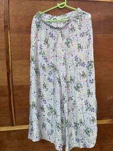 Light Blue Floral skirt