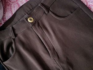 Korean Brown Ribbed Knit Pants🤎🔥🌟
