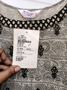 Combo Flared Shrug And  Ethnic Print  Dress