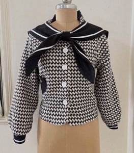 Tweed Jacket with Scarf