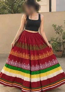 Bohemian Tiered Maxi Skirt