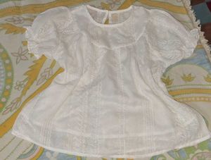 White Embroidered top