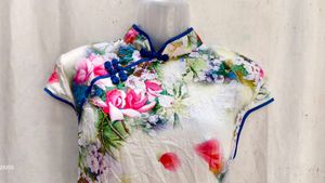 Floral Print Chinese Cheongsam Dress