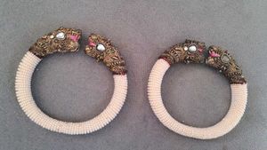 Elegant Pearl Beaded Bangles
