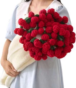 Handmade Crochet Bouquet Rose Shawl/Wrap