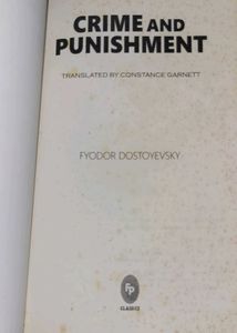 Crime and Punishment By Fyodor Dostoevsky