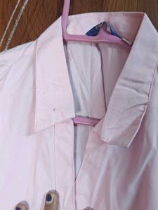 Free shipping - Women's Pink Button-Up Shirt