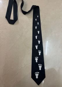 Fun Footprint Pattern Necktie