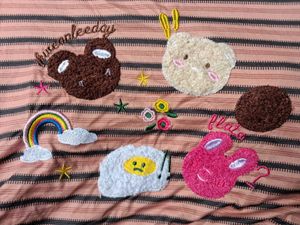 Cute Striped T-Shirt with Applique