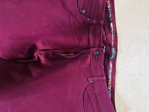 Burgundy Jeans/Pants