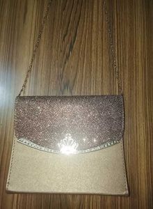 Sparkly Crown Clutch Bag