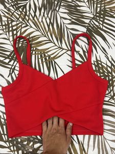 Red Crop Top