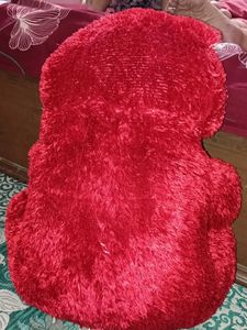 Adorable Red Teddy Bear with Heart