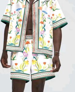 Summer Floral Print Shirt & Shorts Set