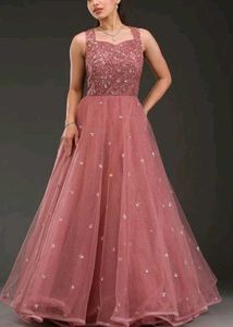Stunning Embellished Ethnic Gown + dupatta