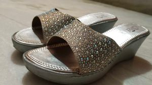 D&amp;Y Rhinestone Wedge Sandals