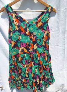 Boho Floral Print Dress