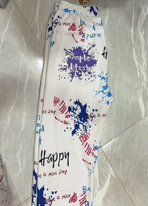 Graphic Print Casual Pants