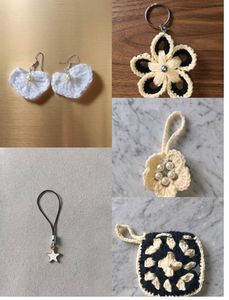 Crocheted Jewelry Set with Earrings