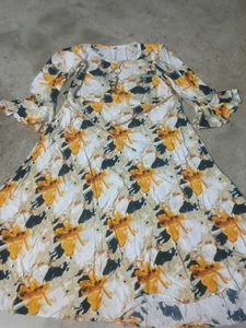 Floral Printed One Piece Dress 🌸