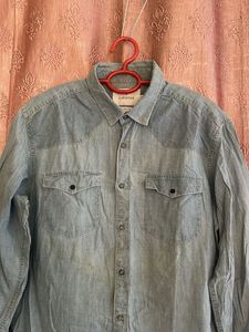 Men's Blue Denim Shirt