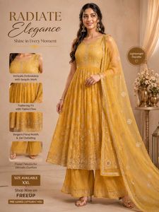 Yellow Party Wear Dress | Worn Once