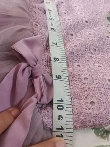 🫴🏻offer Lavender Tutu Dress with Lace Bo