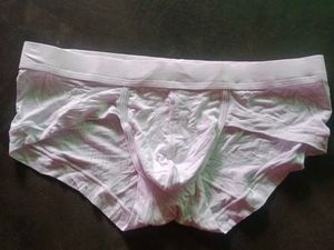 Men's White Trunks Underwear
