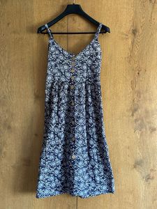 Floral Print Button-Front Midi Dress