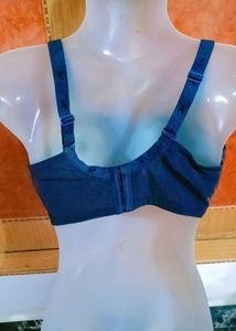 Navy Blue  Light Padded Lace Bra 32C And 34C