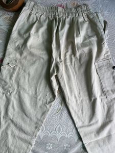 Beige Cargo Pants