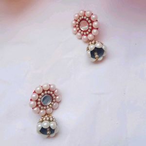 Pearl Jhumka Earrings