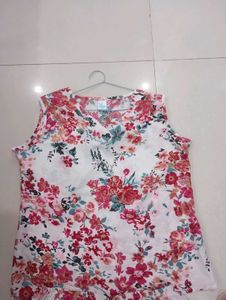 Floral Print Sleep Set top with shorts