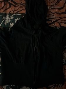Black Zip-Up Hoodie