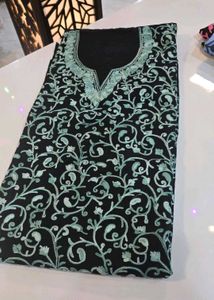 Unstiched crush fabric with kashmiri ari work