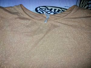 Sparkly Gold Long Sleeve Top