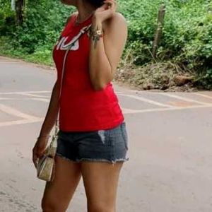 Fila Red Logo Tank Top