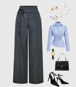 knotted Straight leg pants (only pant)