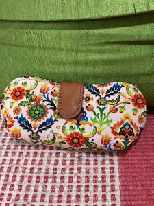 Boho Floral Print Glasses Case