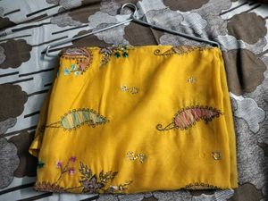 Yellow 💛 Colour Silk Saree