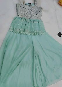Sparkling Mint Ethnic Gown