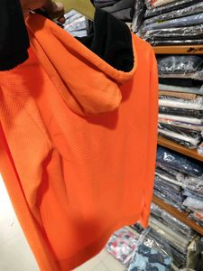 Men's Orange Graphic Hoodie