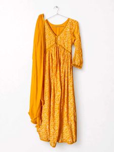 Yellow Kurta Set with Dupatta